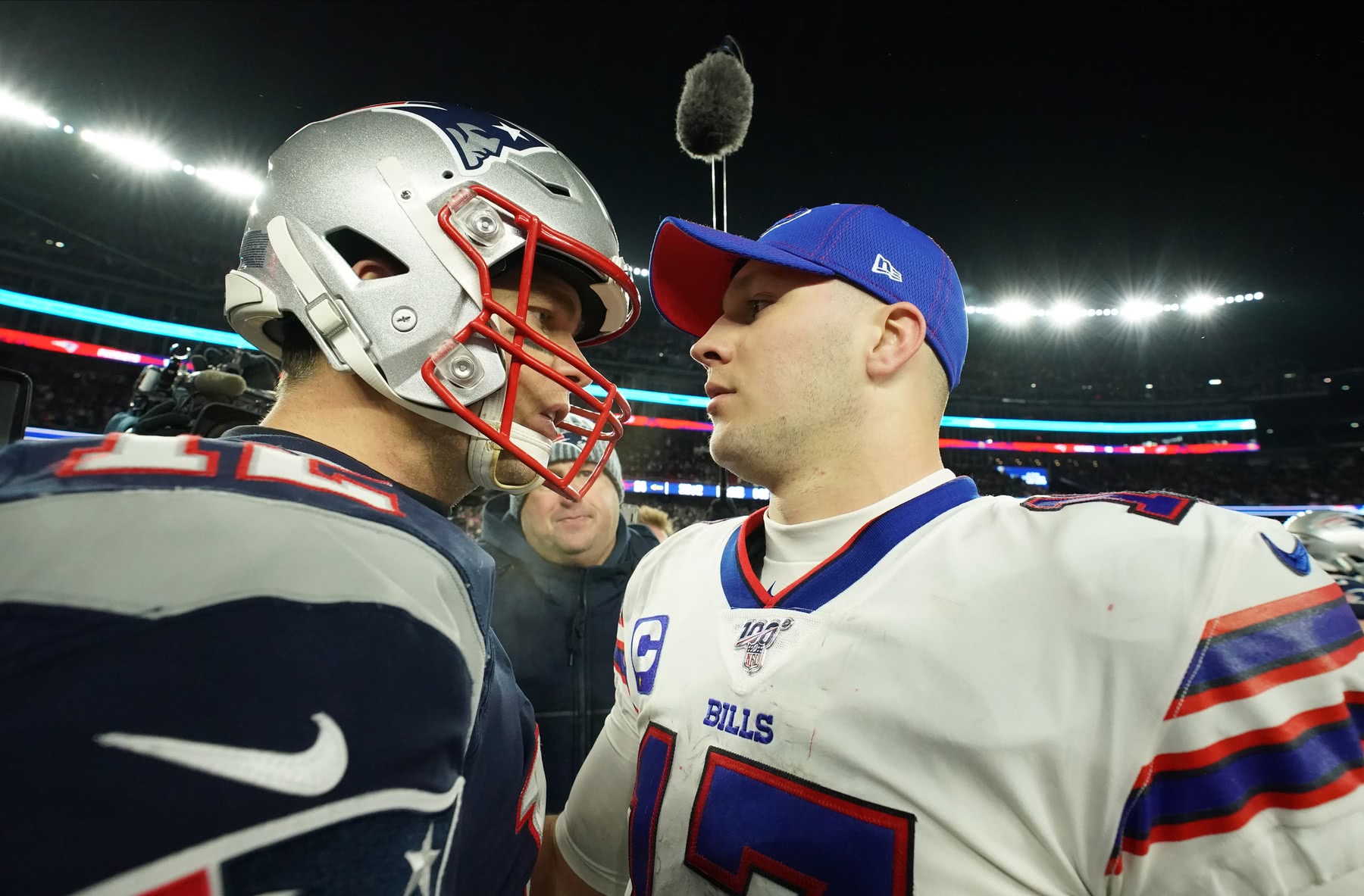Josh Allen hoppas kunna spela ett spel med Tom Brady